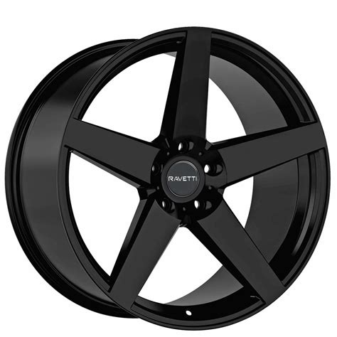 The Ravetti M7 rims with a Full Gloss Black finish offer unique styling that will set your vehicle apart from the crowd. . Ravetti rims